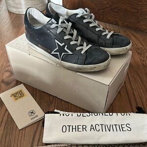 Golden Goose Women's GGDB/Private EDT Black Nubuck Sneakers - 39